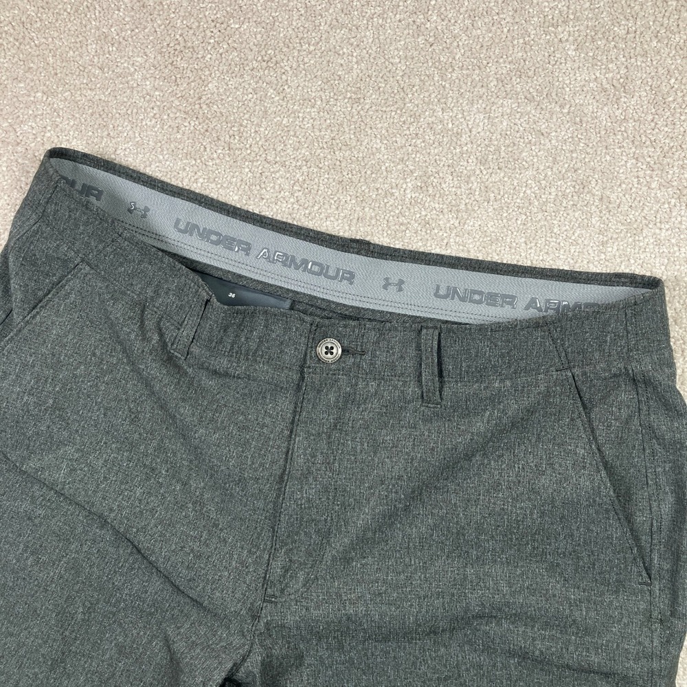 Under Armour Men's 36 Gray Match Play Golf Shorts Performance Active Stretch UA